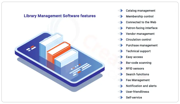 features of library management software