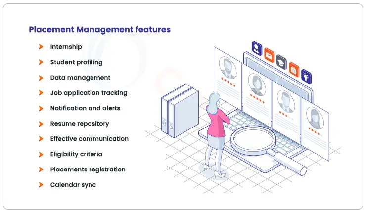 features of student placement software